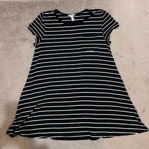 This is a striped summer dress that is cotton and only worn once.